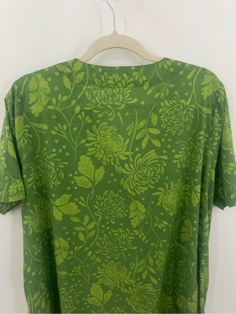 Gudrun Sjoden ORGANIC Green Floral Midi Dress - Picture 4 of 8
